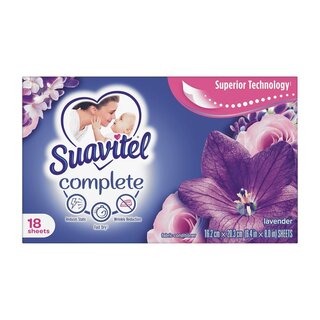 Suavitel Dryer Sheets Complete Lavender - 18 Stck