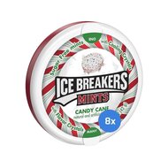Ice Breakers Mints - Candy Cane - Sugar Free - 8 x 42g