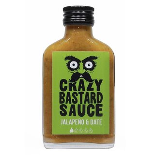 Crazy Bastard Sauce - Jalapeno & Date - Schrfe 3/10 - 1 x 100ml