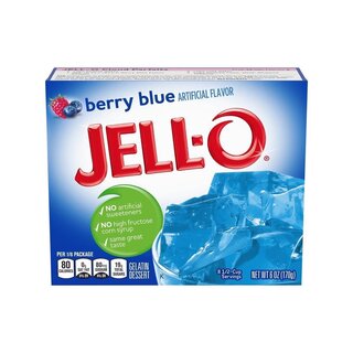 Jell-O - Berry Blue Gelatin Dessert - 24 x 170 g